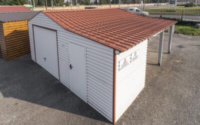 Egy bontandó téglaépület helyére mobilgarázs építés Sellye településen